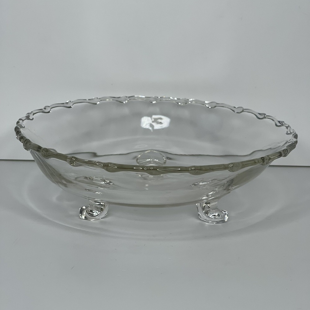Fostoria Century Clear Glass‎ Footed Bon Bon Bowl Candy Dish 7"